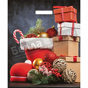 Пакет ПЭ с вырубной ручкой 38*45+3 Артпласт глянец НГ Гора подарков