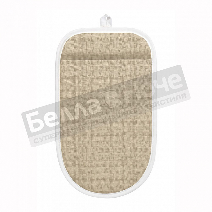 Детальная картинка товара «ст варежка- прихватка двунитка 17*25 8993/4 текстура бежевый»