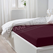 Люксония Простынь трикотаж 140*200/20 Марсала