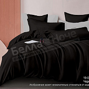 SOVE Монотоне Простыня сатин гл/кр Евро 240*260 19-0303 ТРХ Чёрный (250)