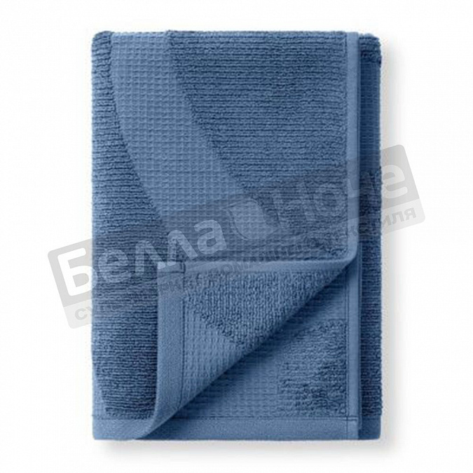 Детальная картинка товара «веросса полотенце махр. гл/кр wave texture 70*140 синий деним»