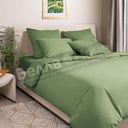 Экотекс Моноспейс Простыня на резинке сатин 140*200/23 Зеленый