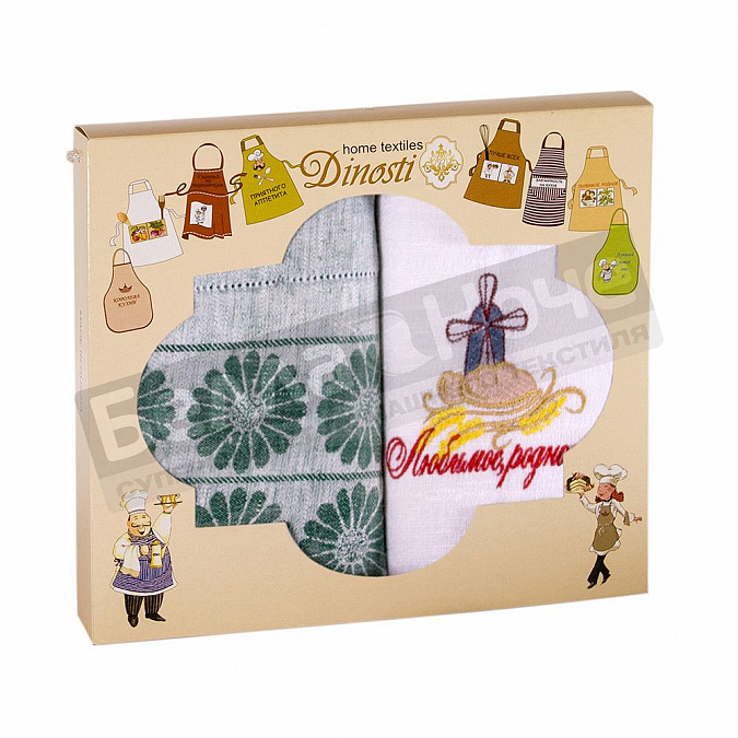 Детальная картинка товара «диности 2 пр. фартук 72*85+ полотенце 50*60 фс- 1 любимое родное»