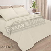ADELIS Простынь поплин гл/кр на резинке 140*200/20 Сливочный