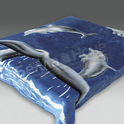 Смун Плед синтетический 160*220 глад. 7029 Дельфин