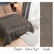 КПБ Сонлайт перкаль Евро Кракле Серый + Пудра 