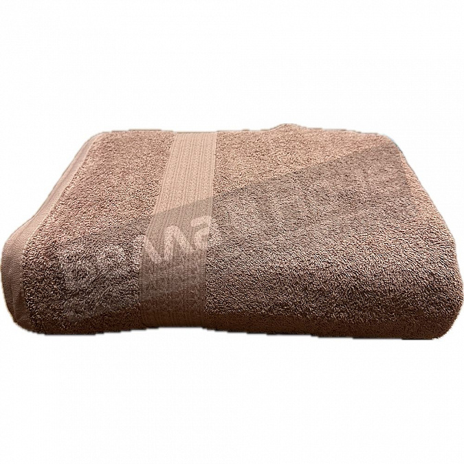 Детальная картинка товара «итума полотенце махр гл/кр бтк 70*140 светло- коричневый»
