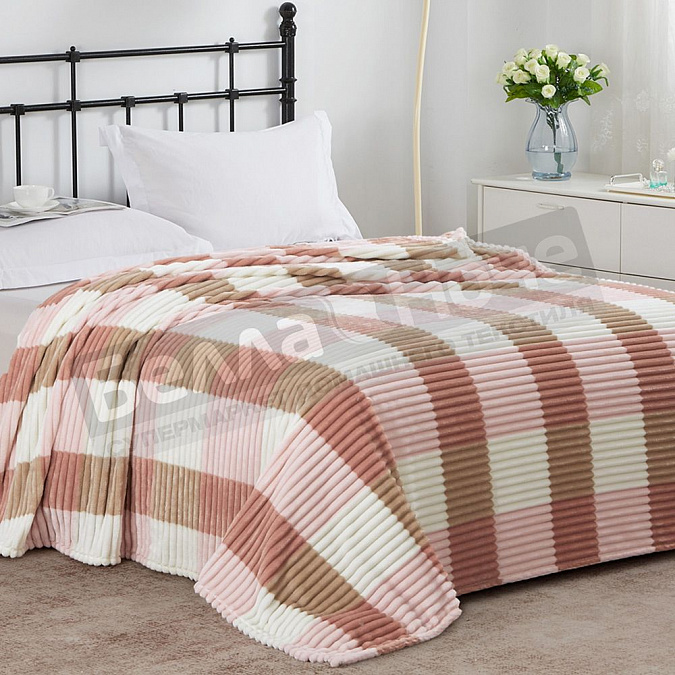 Детальная картинка товара «клео плед велсофт 180*200 orrizonte print 180/001-otp клетка»