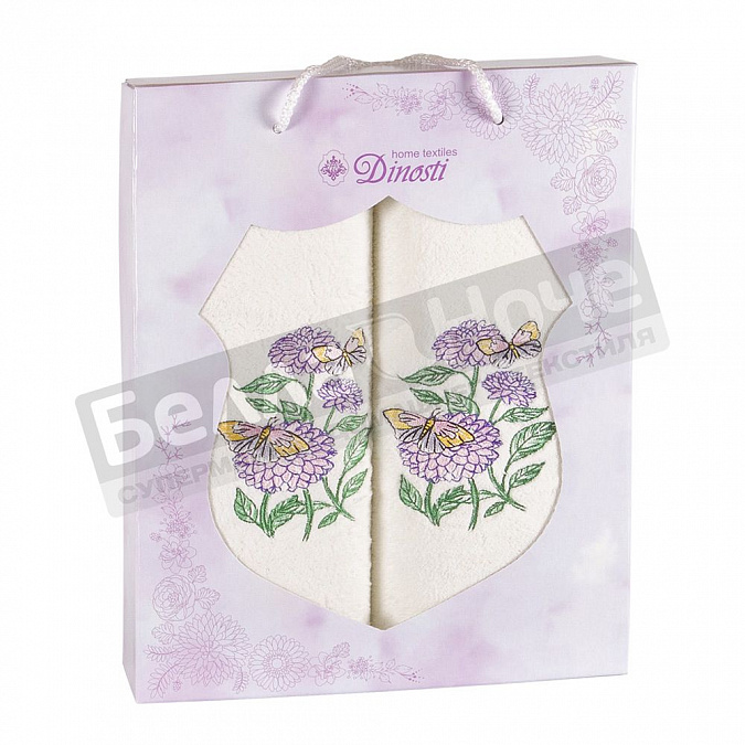 Детальная картинка товара «диности 2 пр. к-т полотенец м/ф 50*90+70*140 бсмф-14 хризантема»