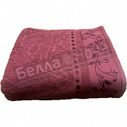 ВВТ Полотенце махр. жак. 70*130 цв.222 Бордовый 375гр (860)