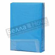 Люксония Простыня поплин гл/кр 1,5сп. Лазурный