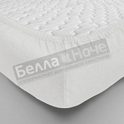 Люксония Простынь поплин гл/кр на резинке 180*200/20 Белый