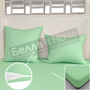 Люксония К-т наволочек поплин гл/кр 2-70*70 Ментол